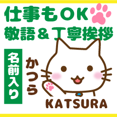 KATSURA:Polite greetings.Animal Cat