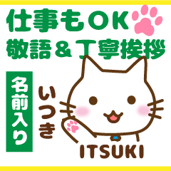 ITSUKI:Polite greetings.Animal Cat