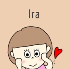 Ira cute sticker.!