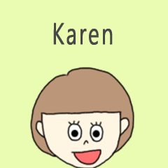 Karen cute sticker.??**!*?!??!?!