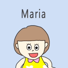Maria cute sticker.?*??**!?*??