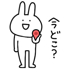 Surreal rabbit contact sticker