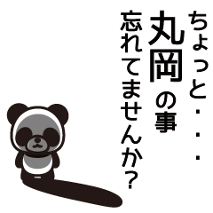 Maruoka Panda Sticker