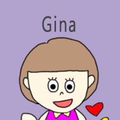 Gina cute sticker.?*??**!!