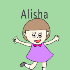 Alisha cute sticker.*?