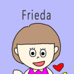 Frieda cute sticker.!!?!!*??!!!*!*