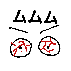 目で伝えるスタンプ