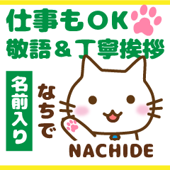 NACHIDE:Polite greetings.Animal Cat