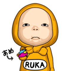 【#1】イエロータオル 名前【RUKA】が動く‼