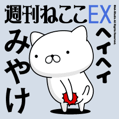 Move "MIYAKE" name sticker