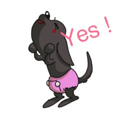 takagoo のオムツ犬 ロイロイのスタンプ