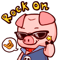 pink punk pig booboo