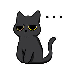 Indy Black Cat With Yellow Eyes Line Stickers Line Store Indy Black Cat With Yellow Eyes Line Stickers Line Store