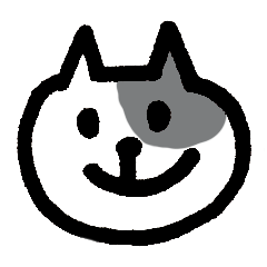 Black and white cat named Ohagi