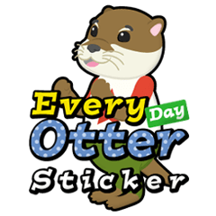 otter boy sticker