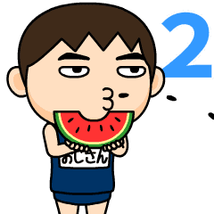 ojisan wears swimming suit 2