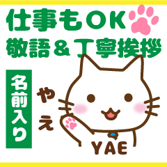YAE:Polite greetings.Animal Cat