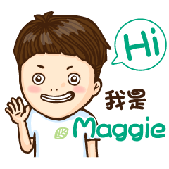 Luv life 7-Maggie - Stiker LINE | LINE STORE