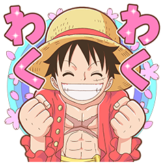 ONE PIECE Sakura Lot Stickers