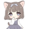 cat girl Meme chan sticker