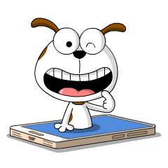 笑う犬 Animation V 1 Line スタンプ Line Store 笑う犬 Animation V 1 Line スタンプ Line Store