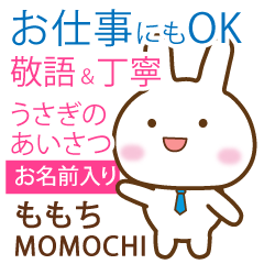 MOMOCHI: Rabbit.Polite greetings