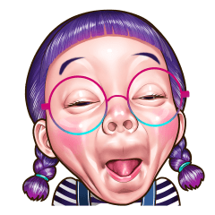 funny face stickers