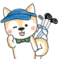 豆柴ゴルファー日常用 挨拶 ラウンドお誘い Line スタンプ Line Store