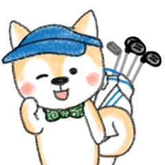 Shiba Inu Greetings&Feeling for golfers