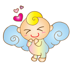 healing and cute angel Sticker