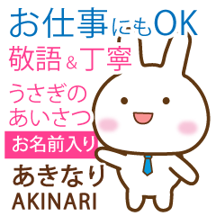 AKINARI: Rabbit.Polite greetings