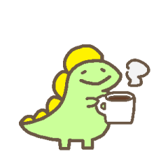 Kawaii Dinosaur Animation Sticker