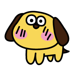 Cute dog story Sticker