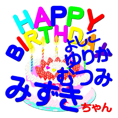 Celebration for each birthday name-B-003