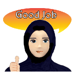 Hijab girl in Black