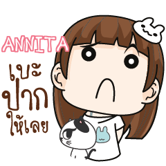 ANNITA Girl with cute cat e