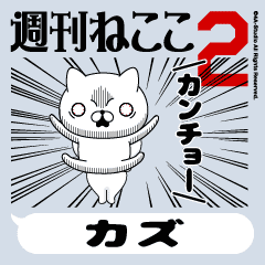 Move "KAZU" name sticker 2