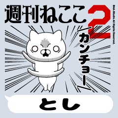 Move "TOSHI" name sticker 2