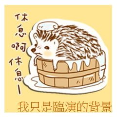 Fat fat hedgehog (Hand drawn style)