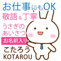 KOTAROU: Rabbit.Polite greetings