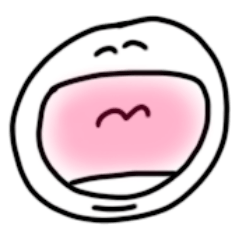 cute and funny face Sticker