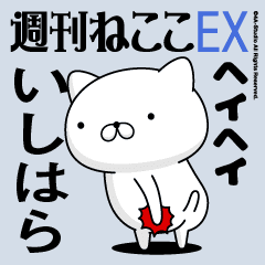 Move "ISHIHARA" name sticker