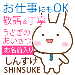 SHINSUKE: Rabbit.Polite greetings