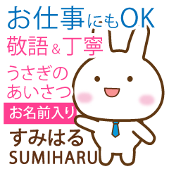 SUMIHARU: Rabbit.Polite greetings