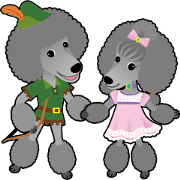Poodle ROBIN & MARIAN by charaplanets