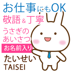 TAISEI: Rabbit.Polite greetings