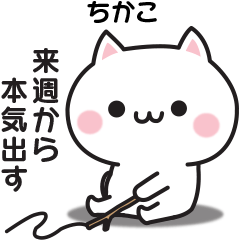 It is a sticker for chikako
