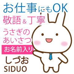 SIDUO: Rabbit.Polite greetings