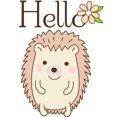 in the forest stickers *Hello*Hedgehog