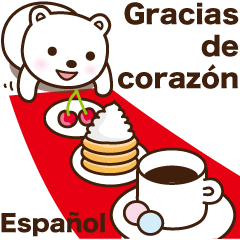 Cheerful polar bear in Spanish(Espanol)3